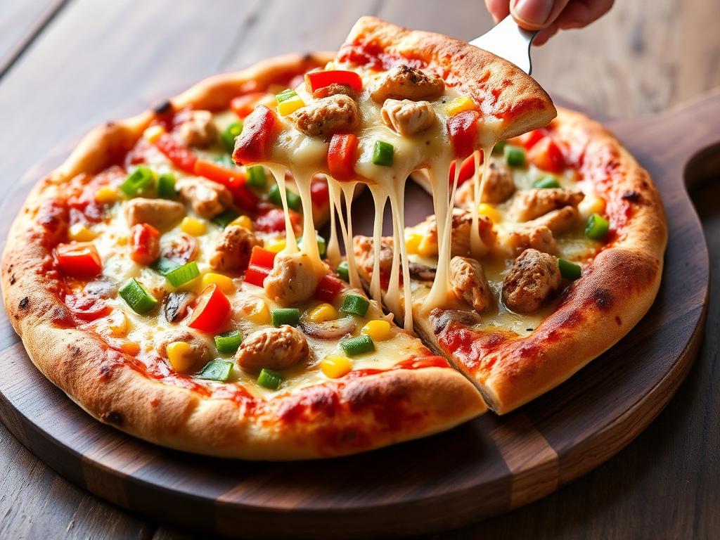 Classic Chicken Veggie Pizza at Raziq Food Center Rawalpindi